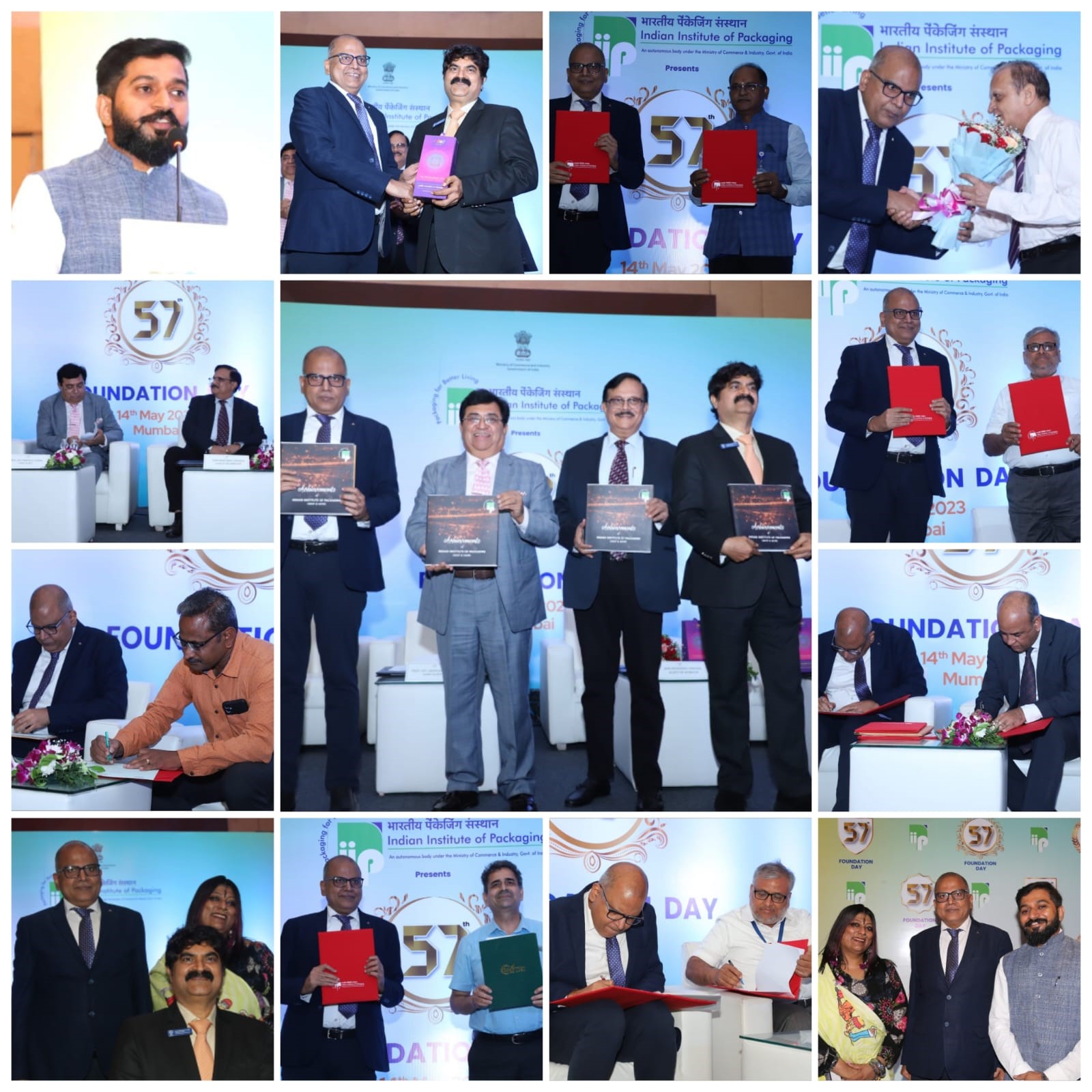 Historical MOUs signed on Indian Institute of Packaging (IIP) 57th Foundation Day; Inspired by Hon Min Piyush Goel