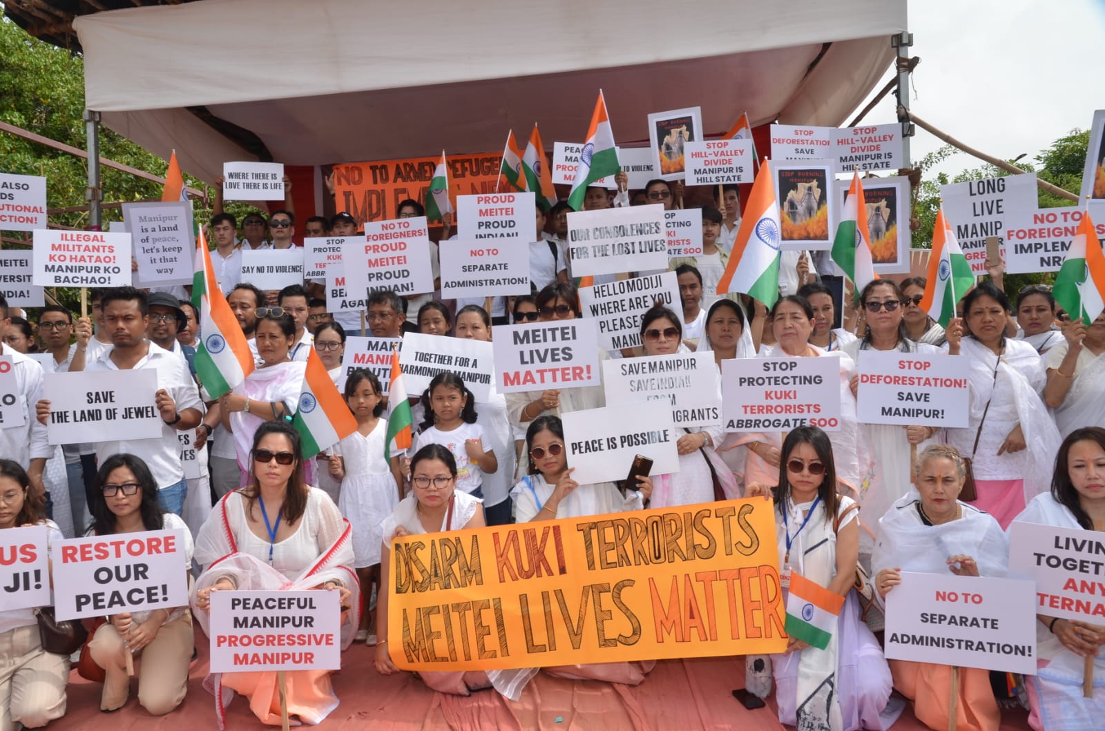 Peaceful Protest to save the integrity of Manipur     