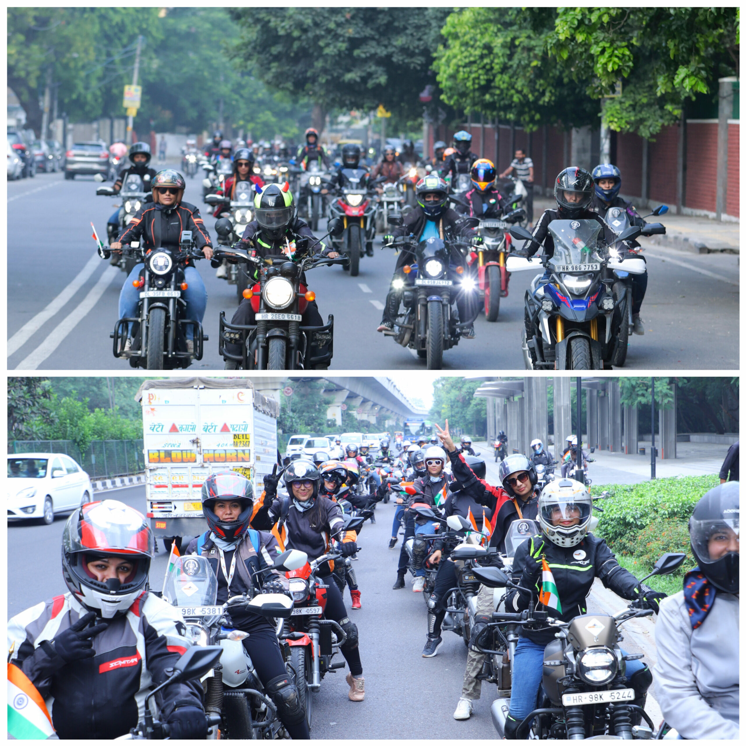 The biggest Independence Day bike ride in Delhi NCR was done by Women this year
