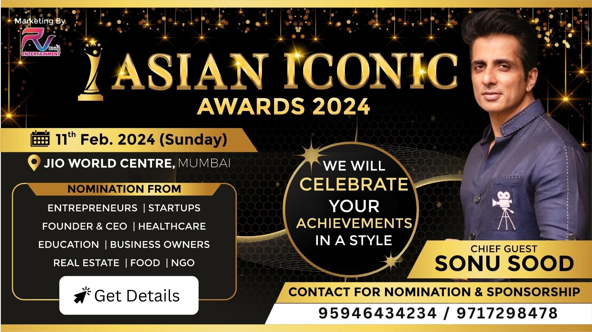 Asian Iconic Awards 2024, Marketing By RV Rising Entertainment. Nominate Your Brand/Business where Excellence Meets Innovation