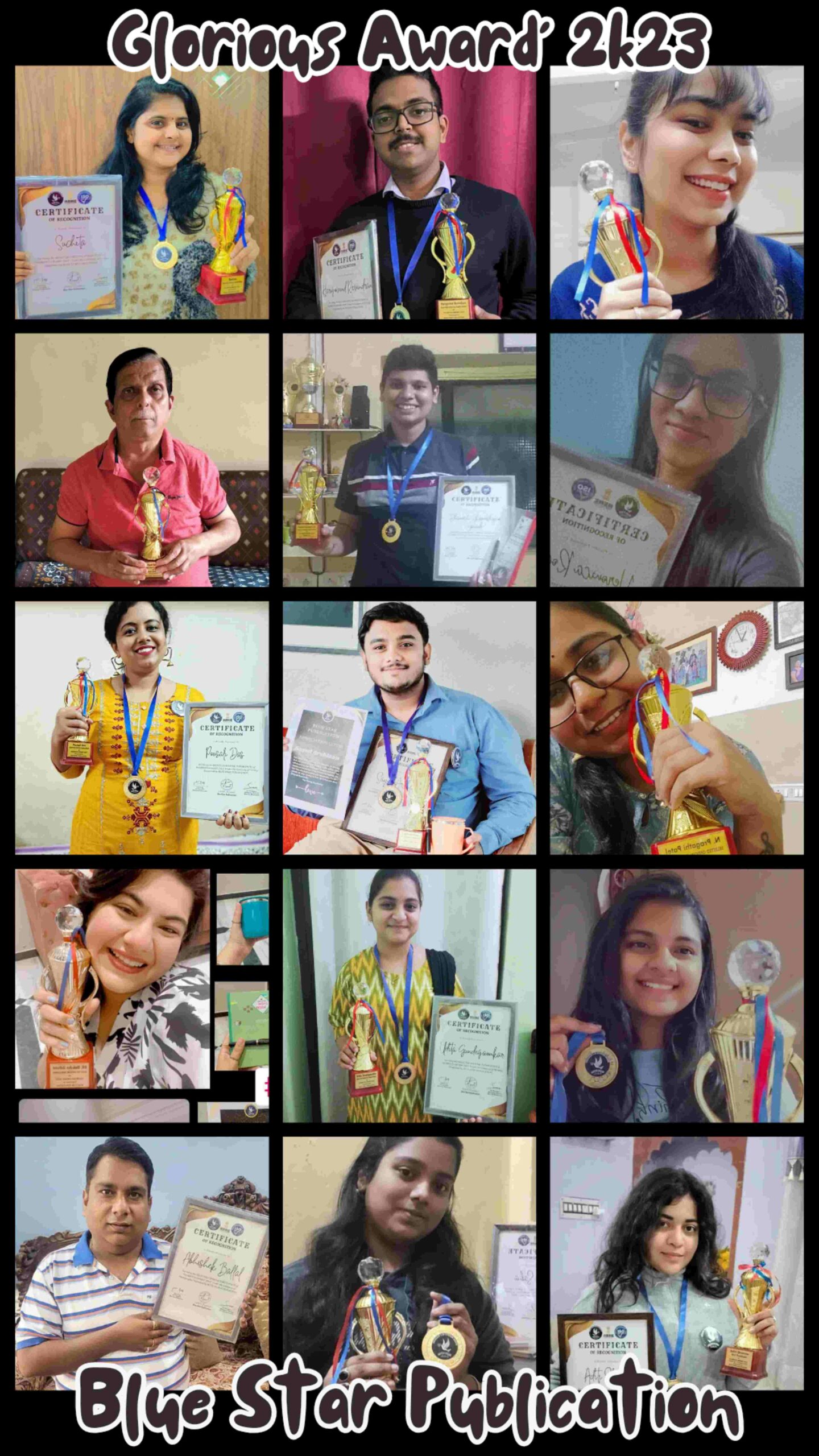 Blue Star Publication’s Glorious Award: Celebrating Excellence in Writing, Photography, and Art