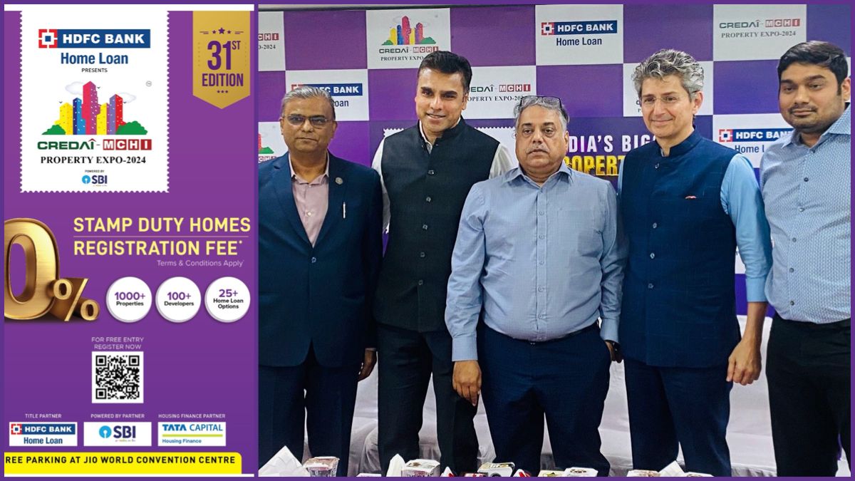 CREDAI-MCHI announces zero stamp duty & registration charges for all home sales at India’s Largest Property Expo 2024, Jan 26-28, Jio World Convention Centre, Mumbai