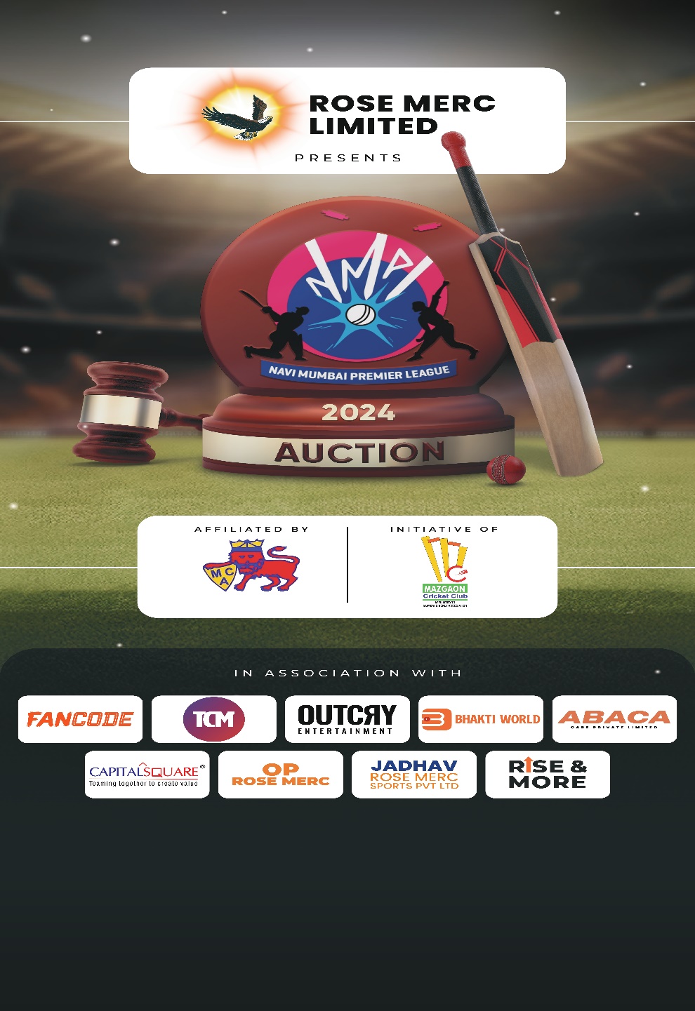 Successful Auction Unveils Exciting Lineup for Second Season of Navi Mumbai Premier League: 276 Players Go Under the Hammer