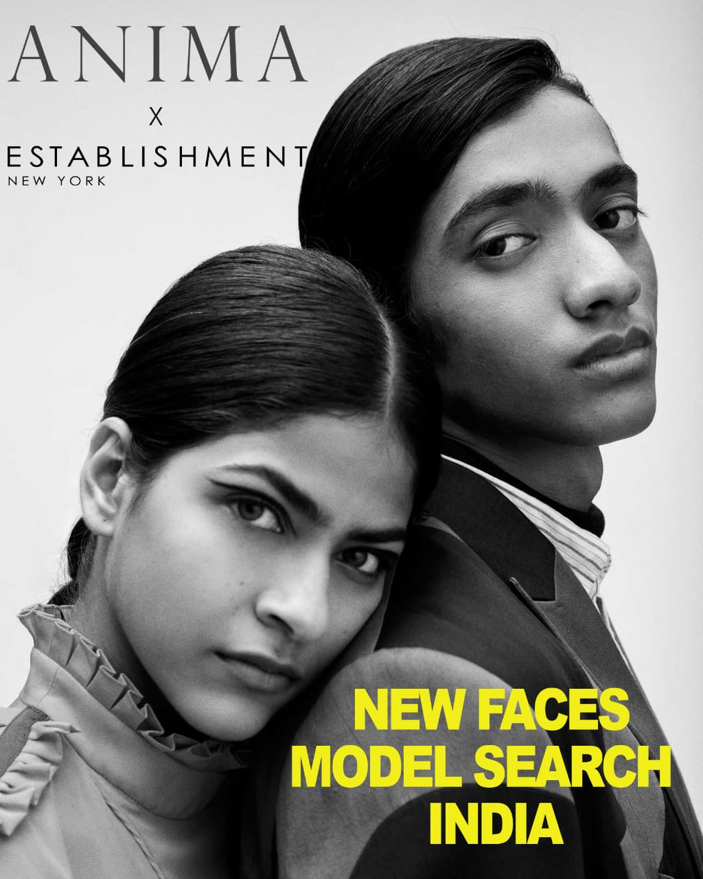 Anima and Establishment New York Announces New Faces Model Search in India