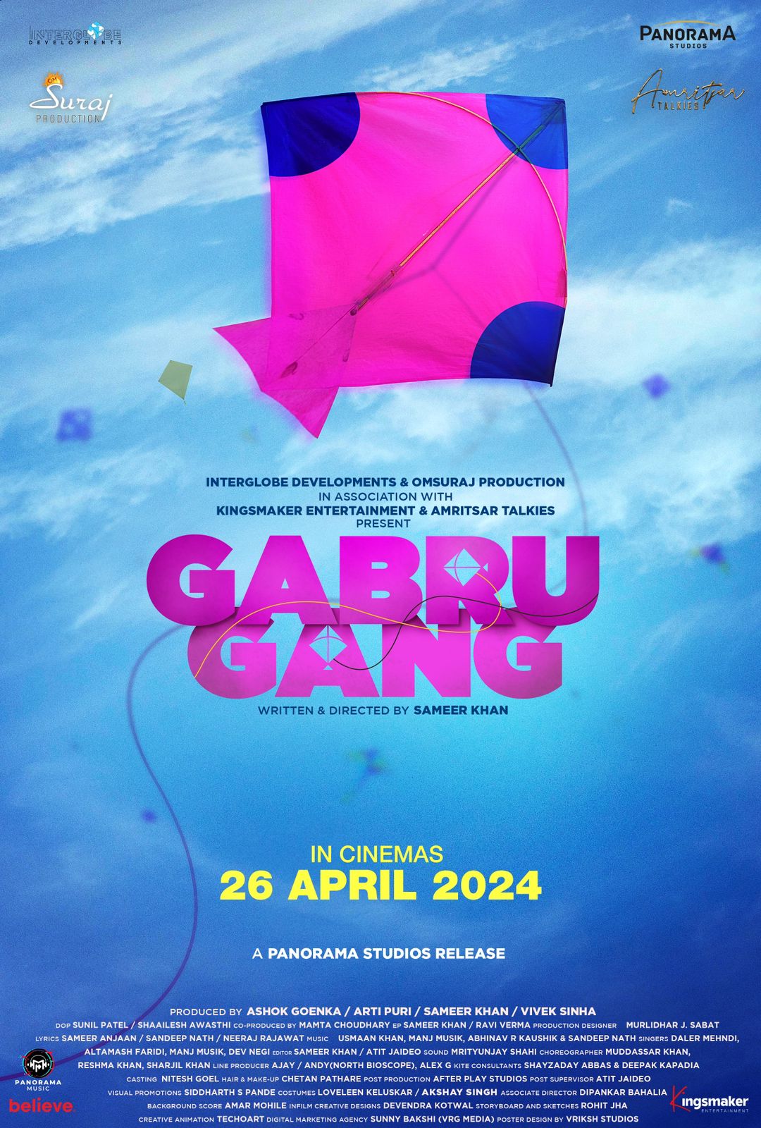 “Gabru Gang” Releases Motion Poster, World’s First Movie on Kite Flying Competition!