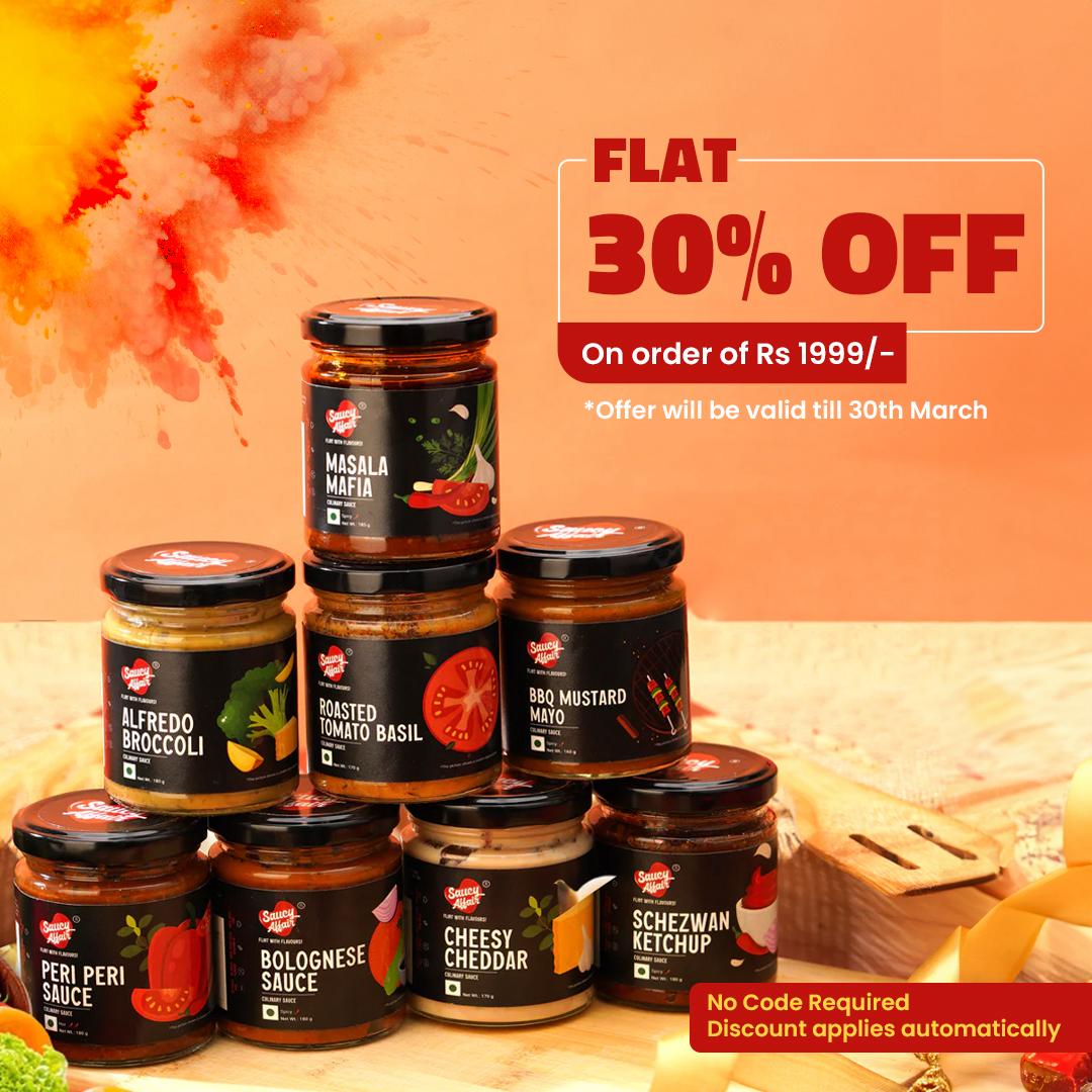 Embrace the Colors of Purity this Holi with Saucy Affair: Say No to Artificiality, Yes to Deliciousness!