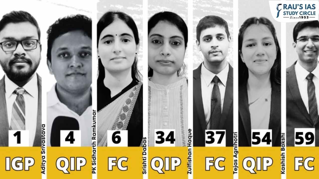Rau’s IAS Study Circle Congratulates UPSC IAS 2023 Toppers for Remarkable Achievement