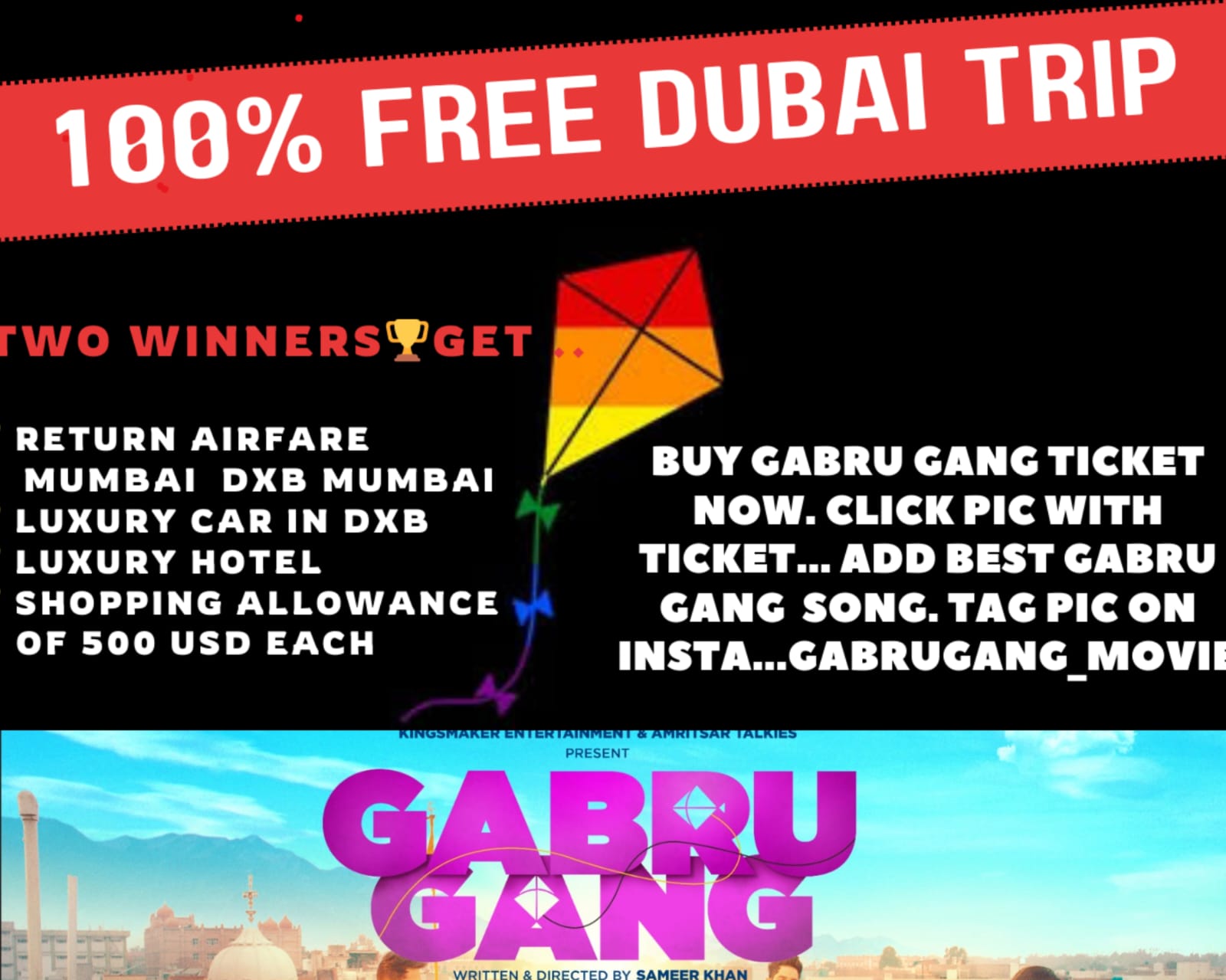 Sameer Khan’s Gabru Gang promises two  viewers an all-expenses paid trip to Dubai!