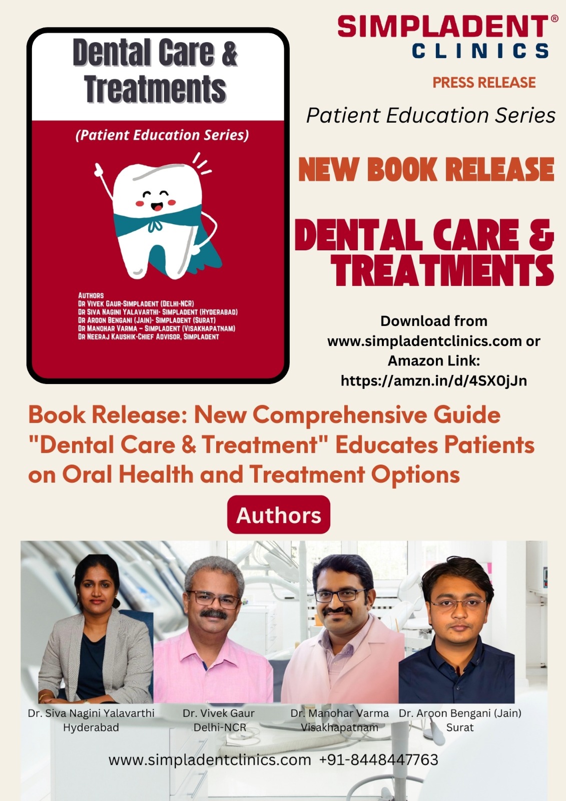 Book Release: New Comprehensive Guide “Dental Care & Treatment” Educates Patients on Oral Health and Treatment Options