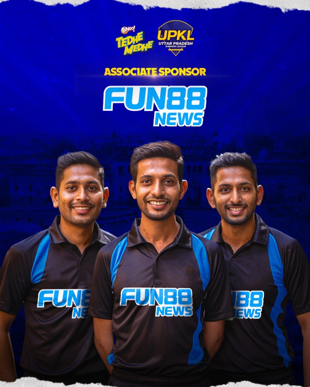 Fun88News have collaborated with Uttar Pradesh Kabaddi League (UPKL) as Associate Partner