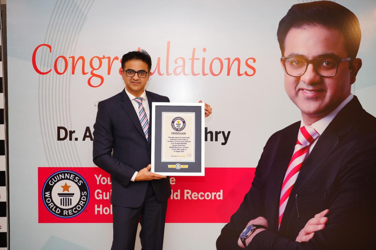 Aakash Healthcare Sets Guinness Record for Largest Digital Knee Joint Care Session in the World