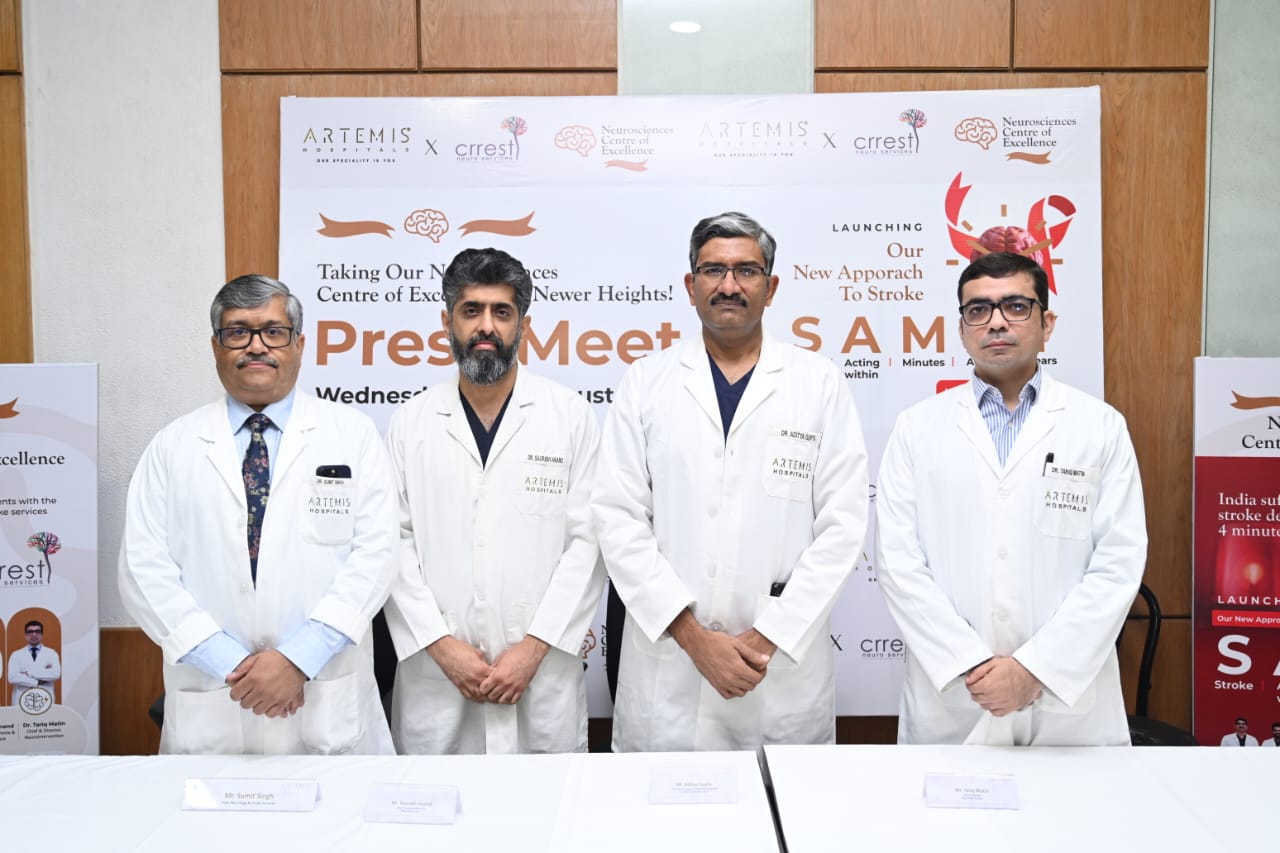 Breakthrough in Stroke Care, SAMAY by Artemis Hospitals to Transform Treatment and Save Lives