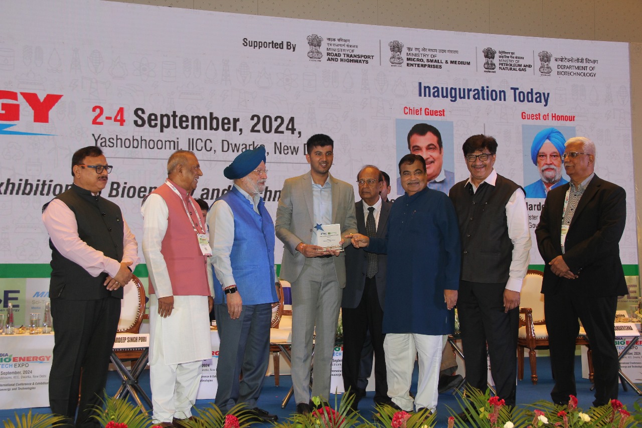 India Bio-Energy & Tech Expo 2024: Sh. Nitin Gadkari Honors Leaders in Biodiesel for Excellence in Innovation and Contribution