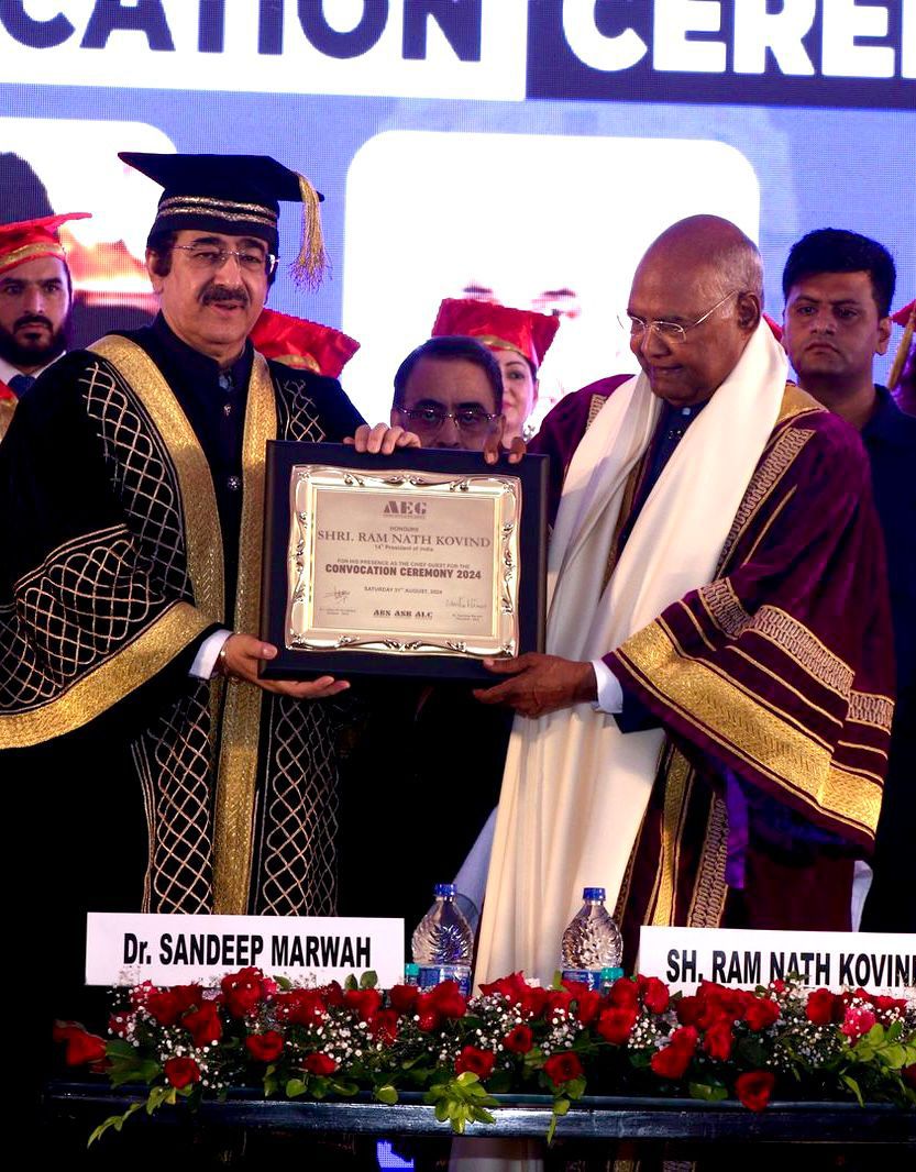 Asian Education Group Welcomes Ram Nath Kovind for Landmark Convocation Ceremony