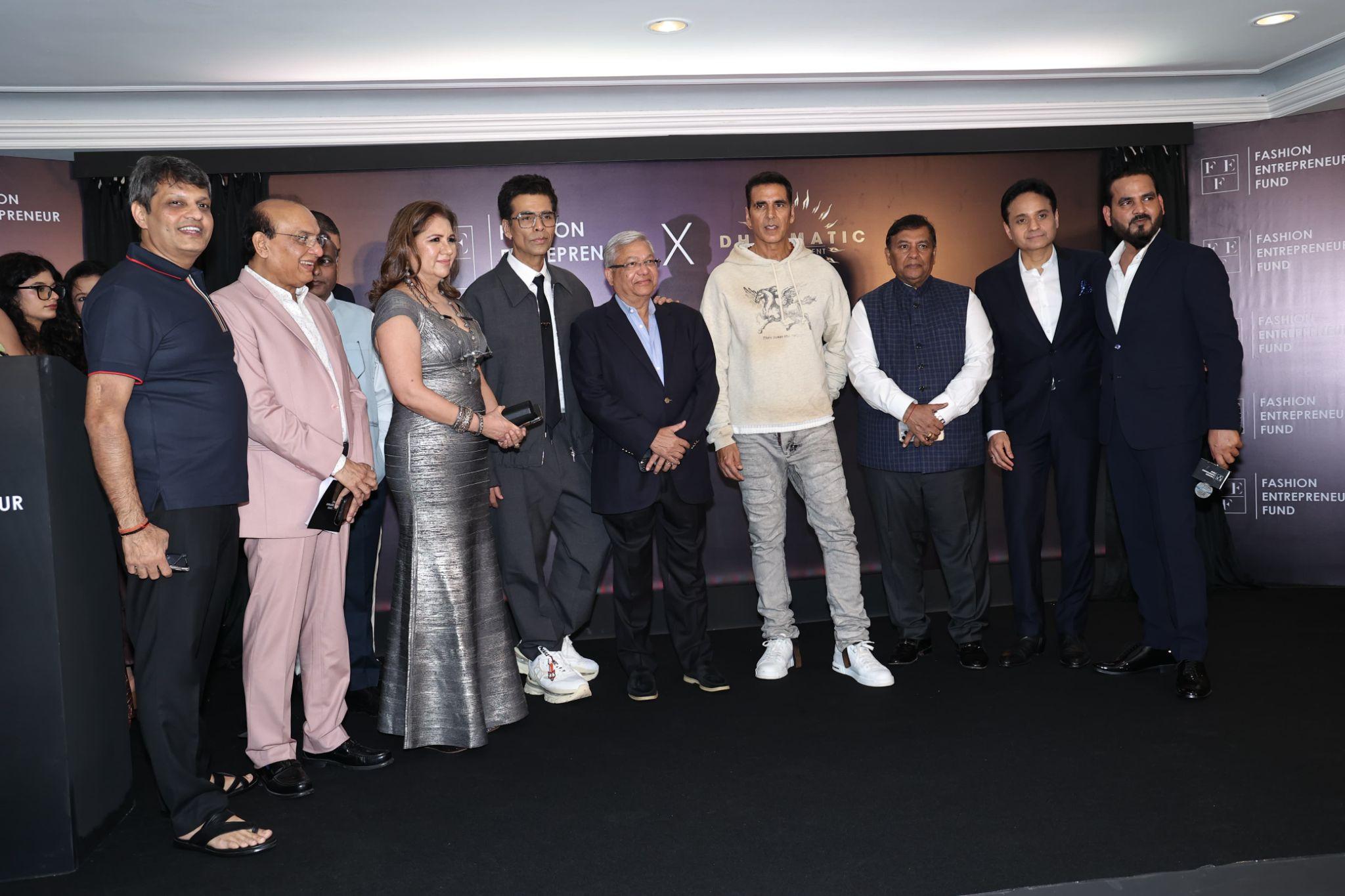 Bollywood Actor Akshay Kumar and Karan Johar Unveiled at the 3rd FEF Annual Gala