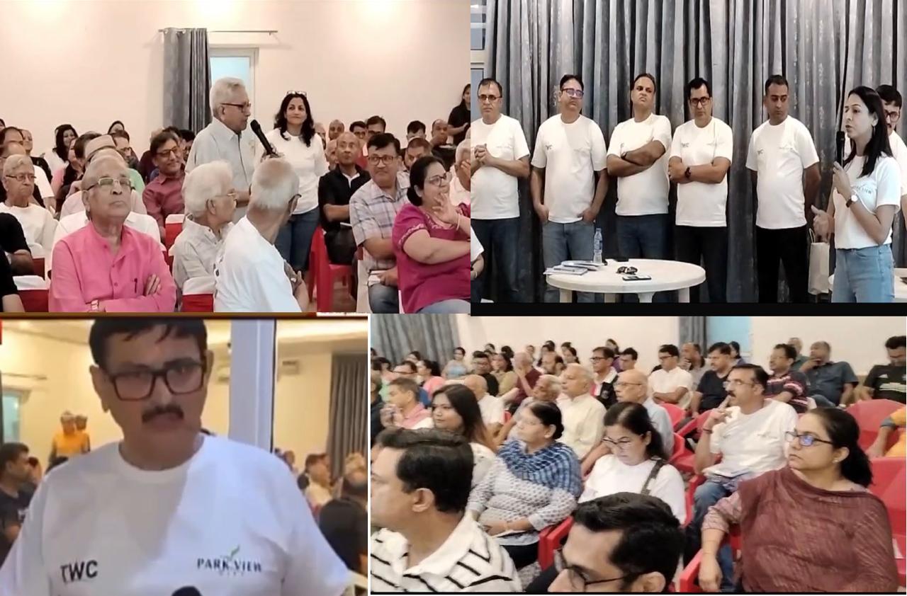 TWC Team’s slogan Engagement, Transparency, Trust in RWA election at Park View City, Gurugram Election 2024.