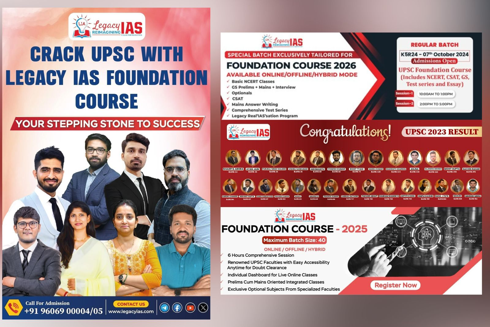 Prepare for Success: Legacy IAS Announces New Batch for IAS Aspirants