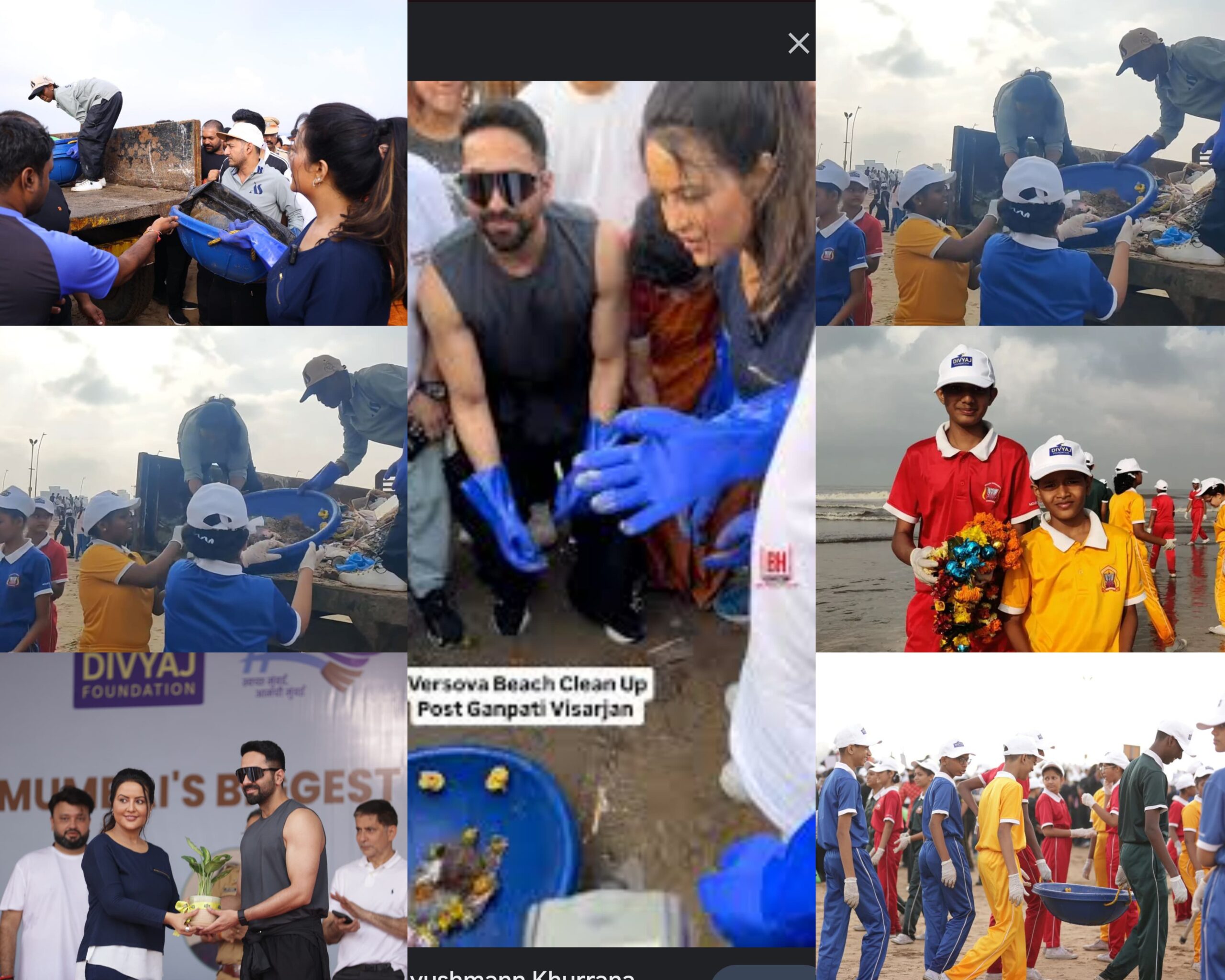 Hats Off to Ayushmann Khurrana & Amruta Fadnavis: Star Power for a Kachra-Free Mumbai Through Divyaj Foundation