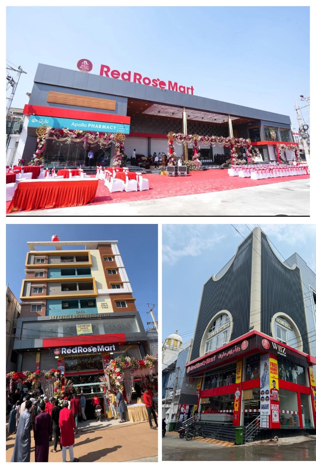 Red Rose Mart Opens 3rd Store in Moinbagh Edi Bazaar, Eyes Aggressive Expansion of Over 1 Lakh Sq.ft by 2025