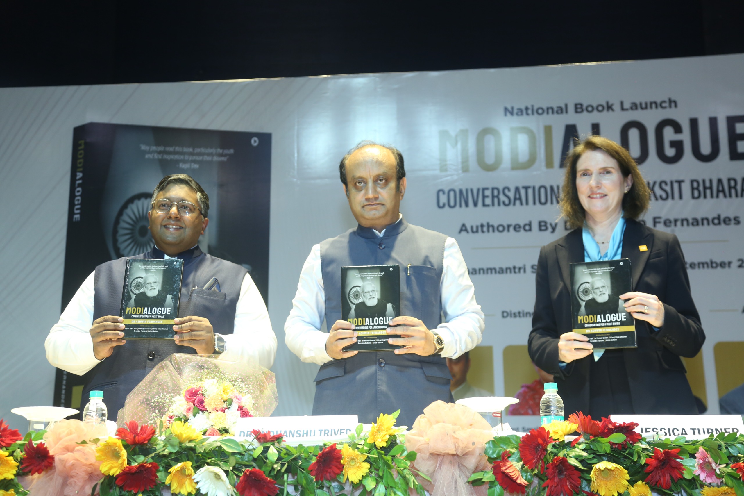 Dr Ashwin Fernandes’s BOOK MODIALOGUE Launched at Pradhanmantri Sangrahalaya by  Dr Sudhanshu Trivedi And  Jessia Turner Praise Modi’s Transformative Communication