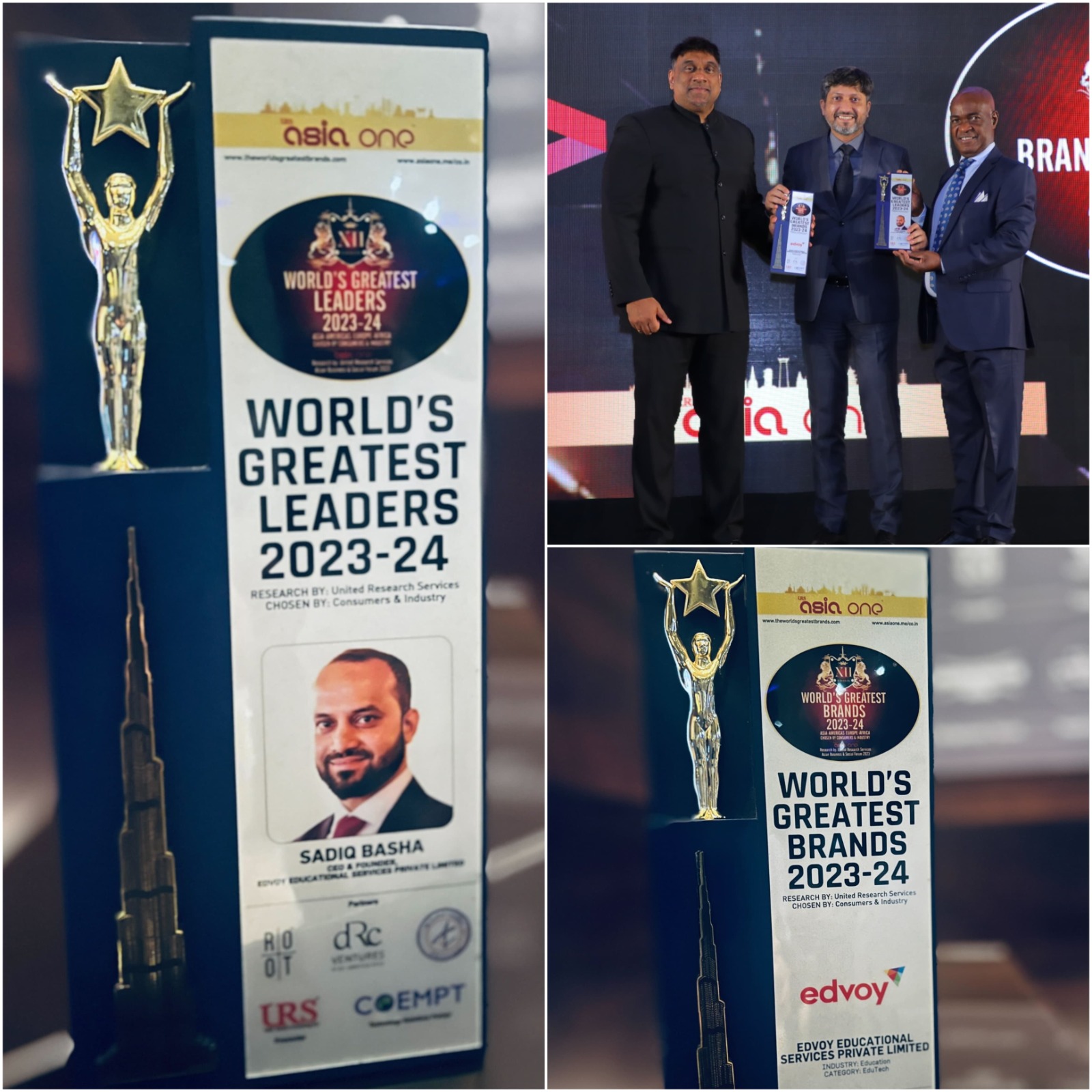 Edvoy Recognized Among World’s Greatest Brands 2023-24, CEO Sadiq Basha Honored as One of World’s Greatest Leaders