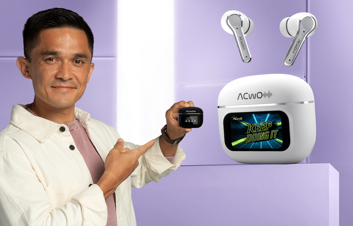 ACwO Launches Their First-Ever Original 1.45” Smart Touch Display Earbuds