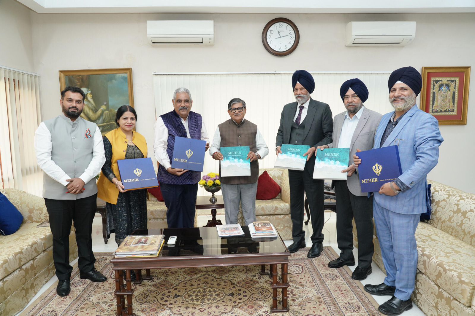Governor of Punjab Unveils Manish Media’s 62nd Coffee Table Book, ‘Mehr’