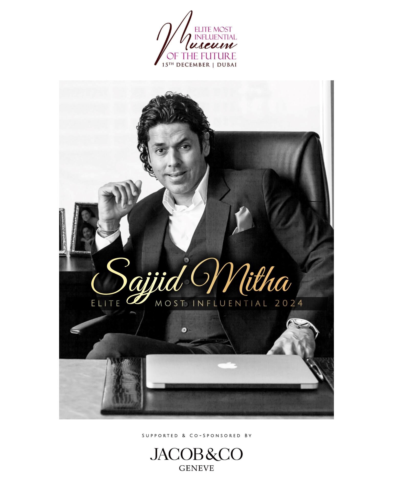 Sajjid Mitha Honored at ELITE Most Influential Indians 2024