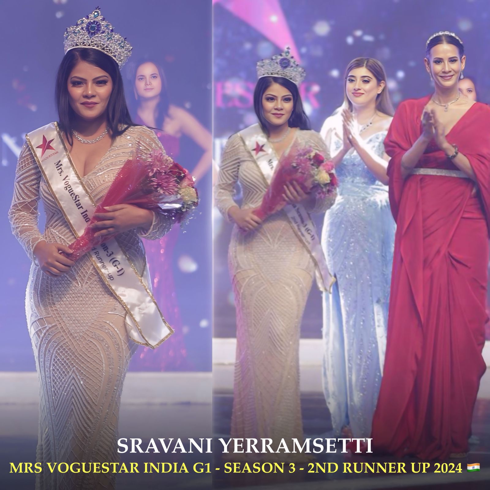 Mrs VogueStar India G1-Season 3: 2nd Runner Up-Sravani Yerramsetti: Grit to Glamour, Breaking Barriers with Grace