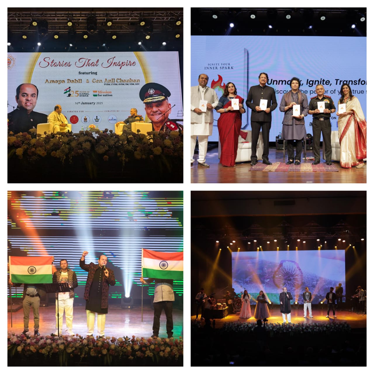 Harnessing the Power of Music for humanity and Tri-Services: CDS General Anil Chauhan at Ameya Dabli’s Ekam Satt Foundation’s 6th year celebrations