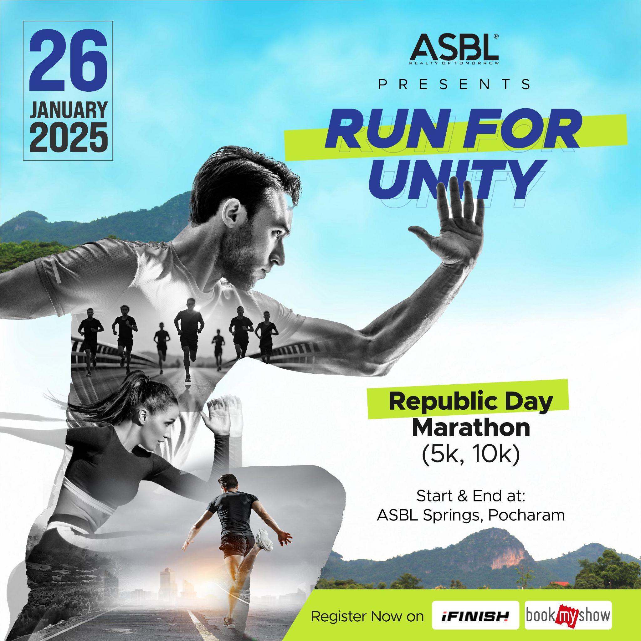 ASBL Springs Presents “Run for Unity” Republic Day Marathon: Celebrating Fitness, Community, and National Pride