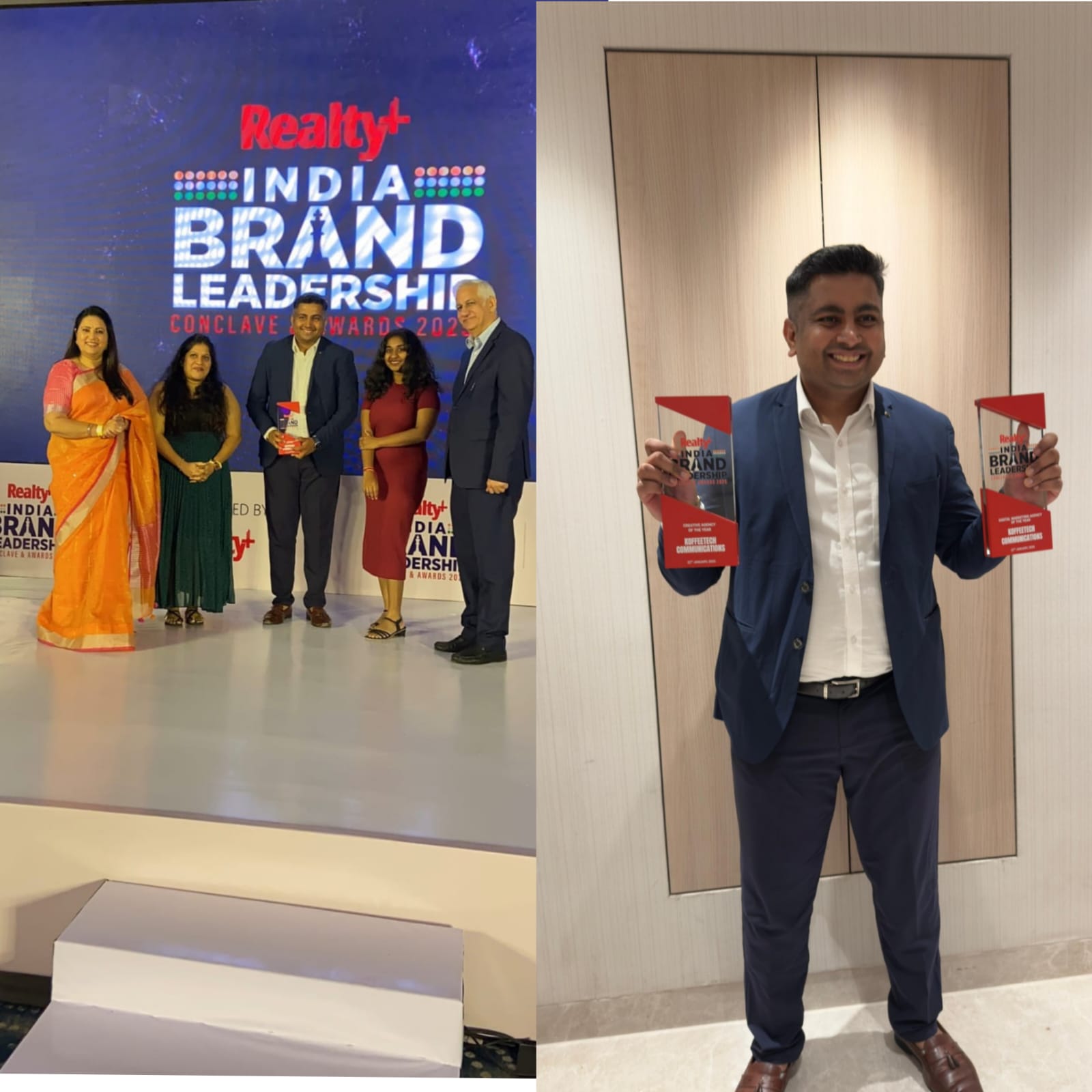 Koffeetech Communications Honoured With Dual Awards at Realty+ 2025