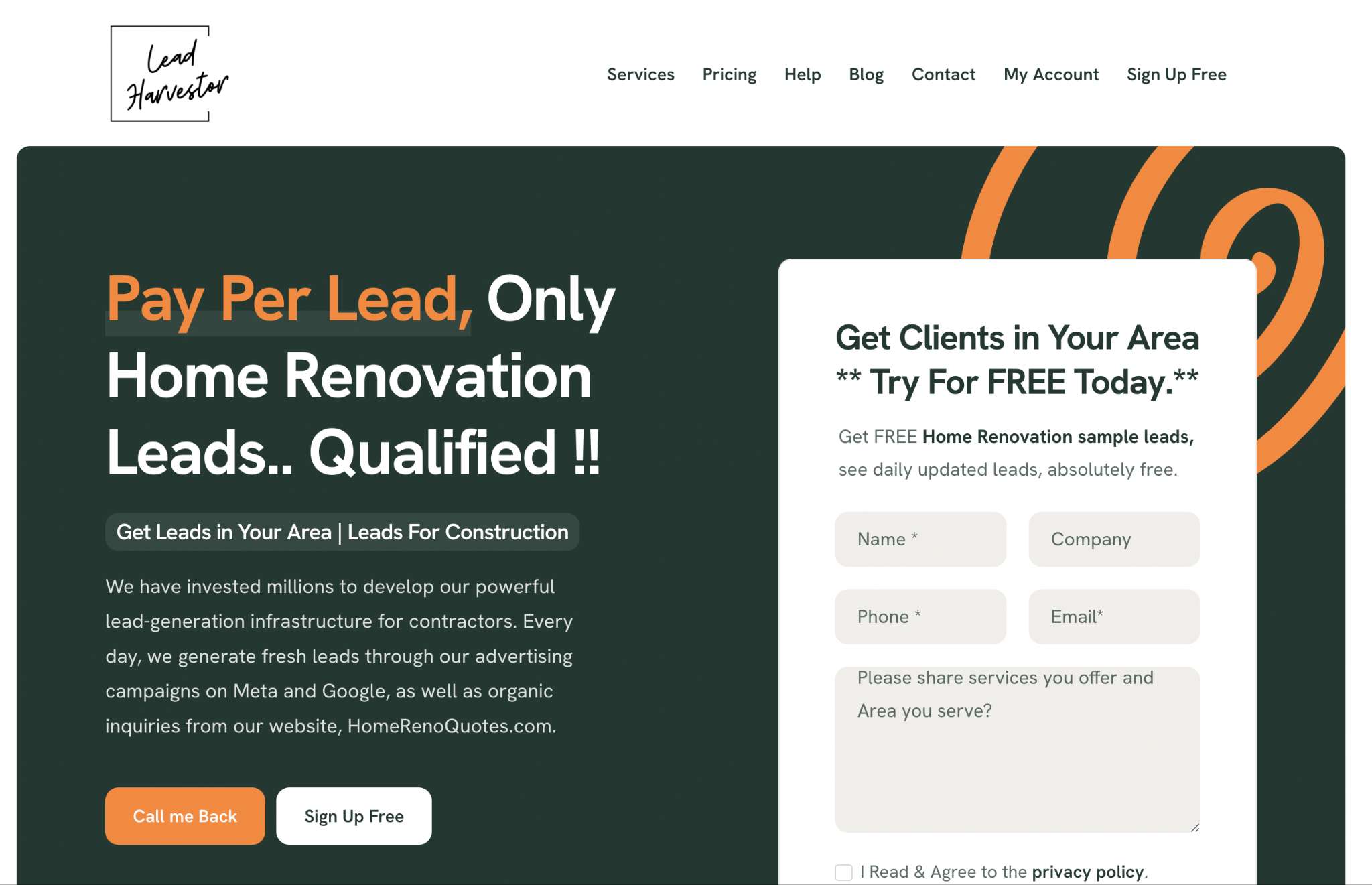 Small Canadian StartUp LeadHarvestor is Disrupting the Renovation Industry with Pay-Per-Lead Model – No More Wasted Marketing Dollars