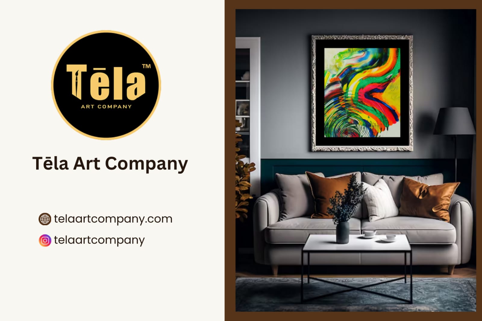 Wall Art  Decor with Original Masterpieces : Tela Art Company