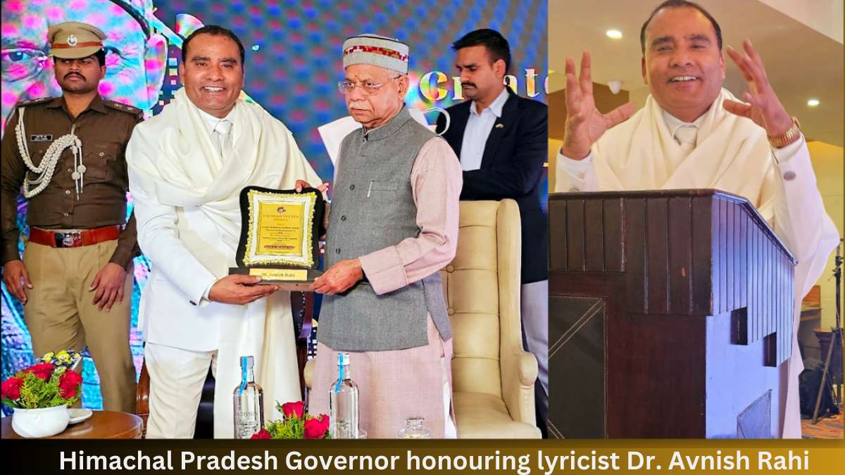 Himachal Pradesh Governor gave National Award to lyricist Dr. Avnish Rahi
