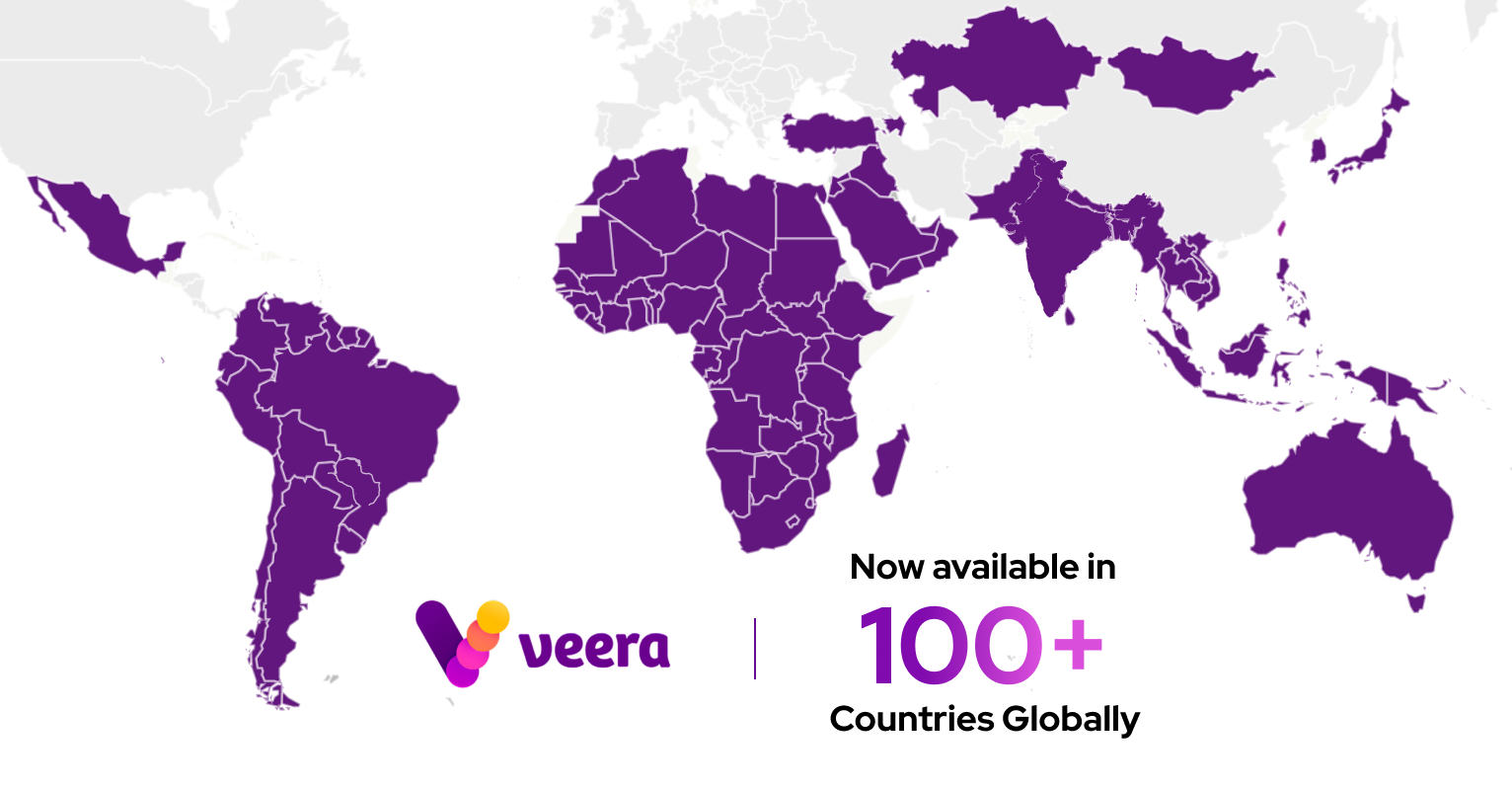 India’s Veera Goes Global – Now Available in Over 100 Countries