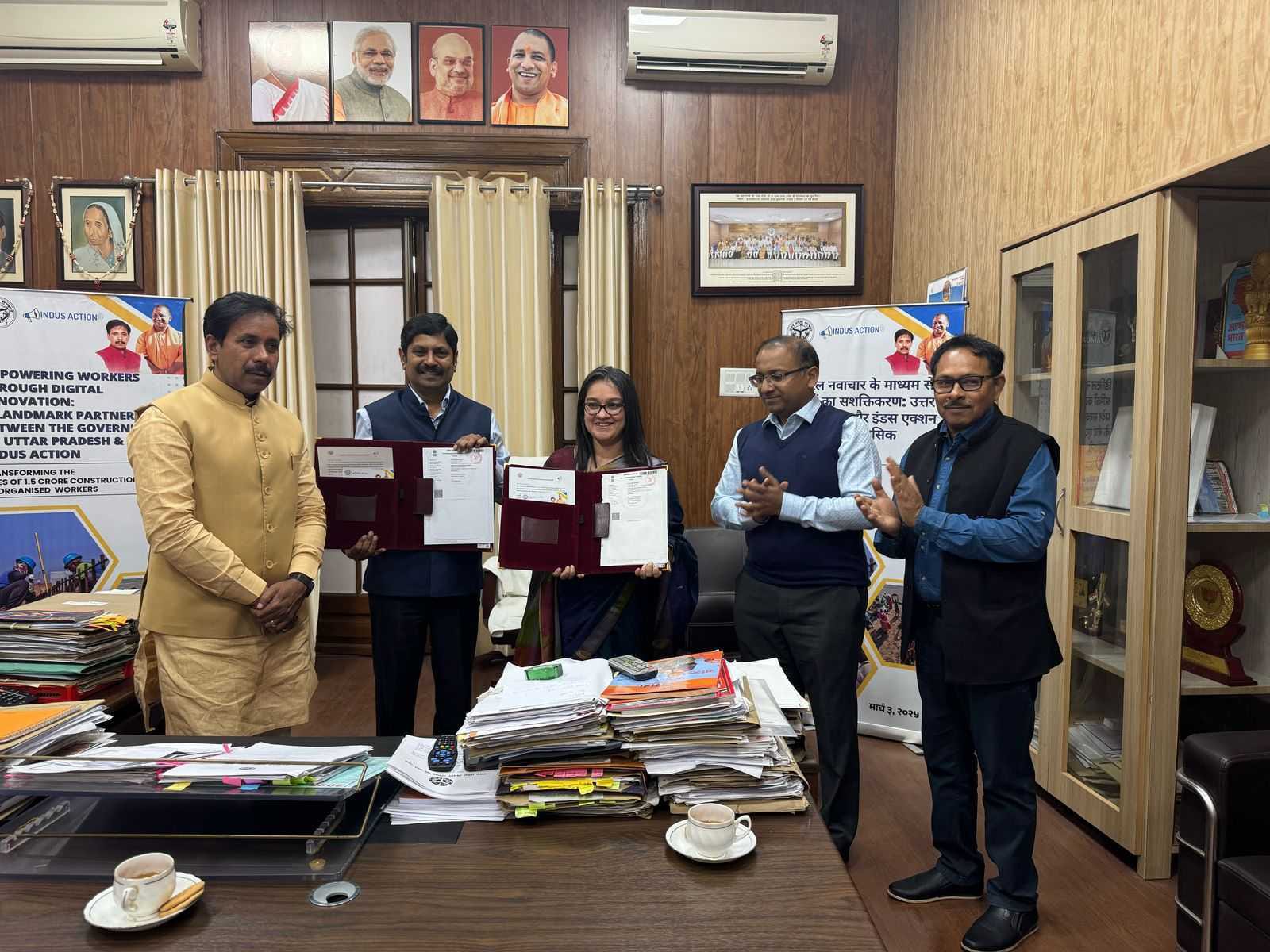 The Government of Uttar Pradesh partners with Indus Action to enhance Worker Welfare System