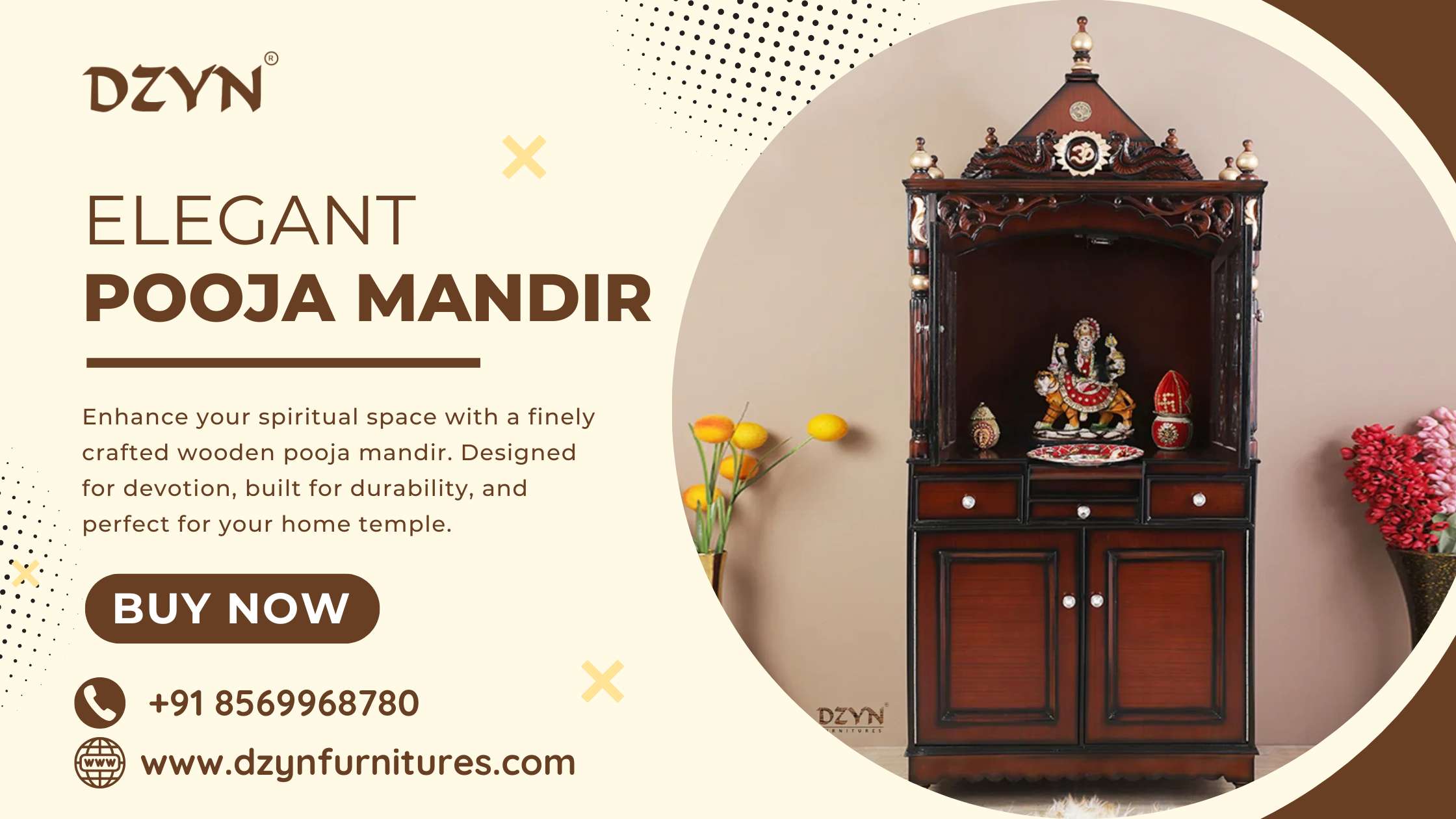 Beautify Your Sacred Space with a Stunning Pooja Mandir