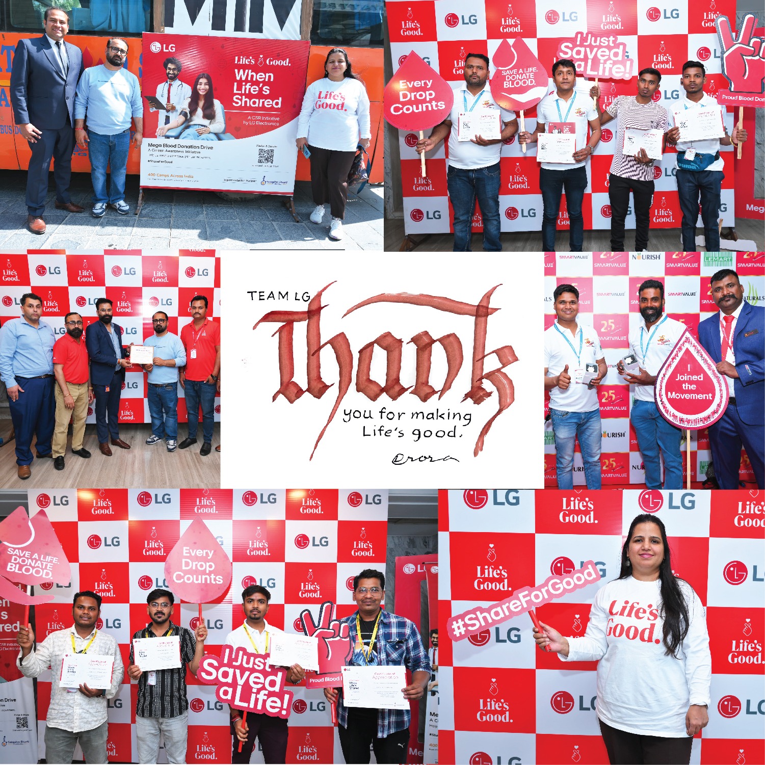 LG Electronics India and Saksham Bharti Foundation Organize Four-Day Blood Donation Camp in Gurugram