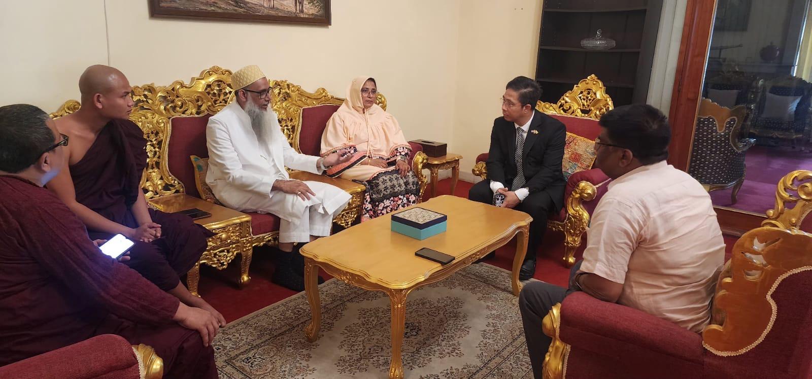 Maitry Peace Foundation and Myanmar Embassy Partner for earthquake relief funds in new delhi and planned with Mr Mustafa Yusufali Gom for mumbai