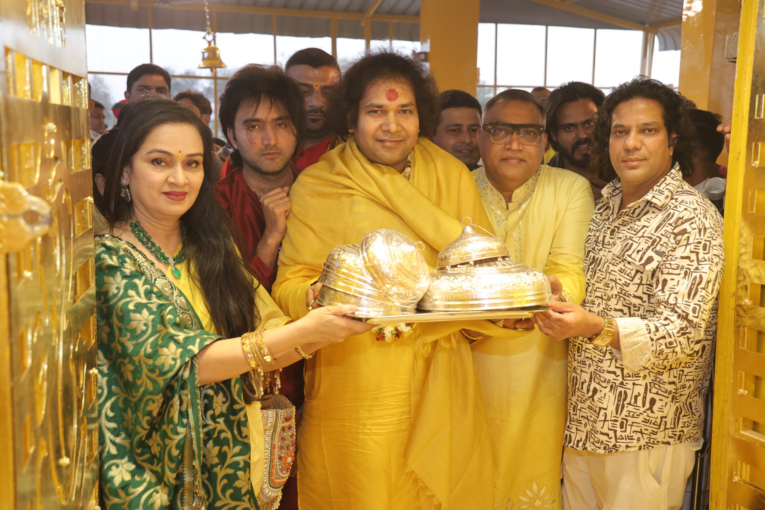 Ashutosh Baglamukhi Maharaj Leads Grand Inauguration of Navratri Festival in Kadeda