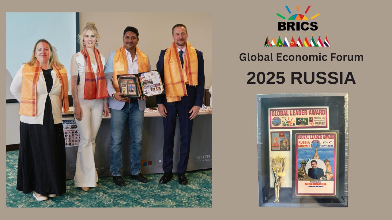Relcko and CEO Dr. Satish Kumar Seena Honored at Russia’s Victory Day Parade During BRICS Summit