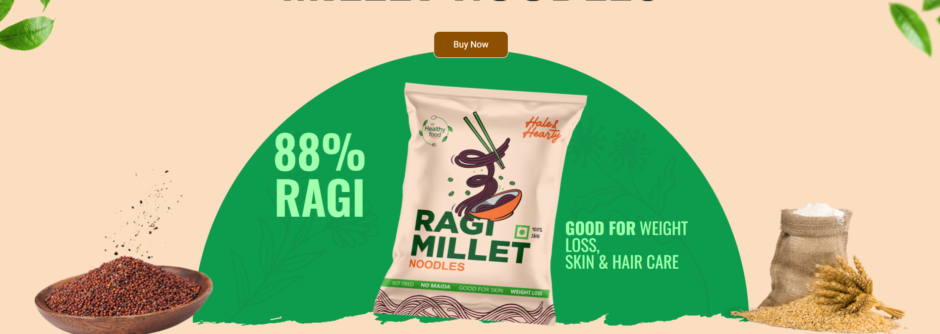 Sundried, Supercharged & Seriously Tasty That’s Hale & Hearty Ragi Noodles !