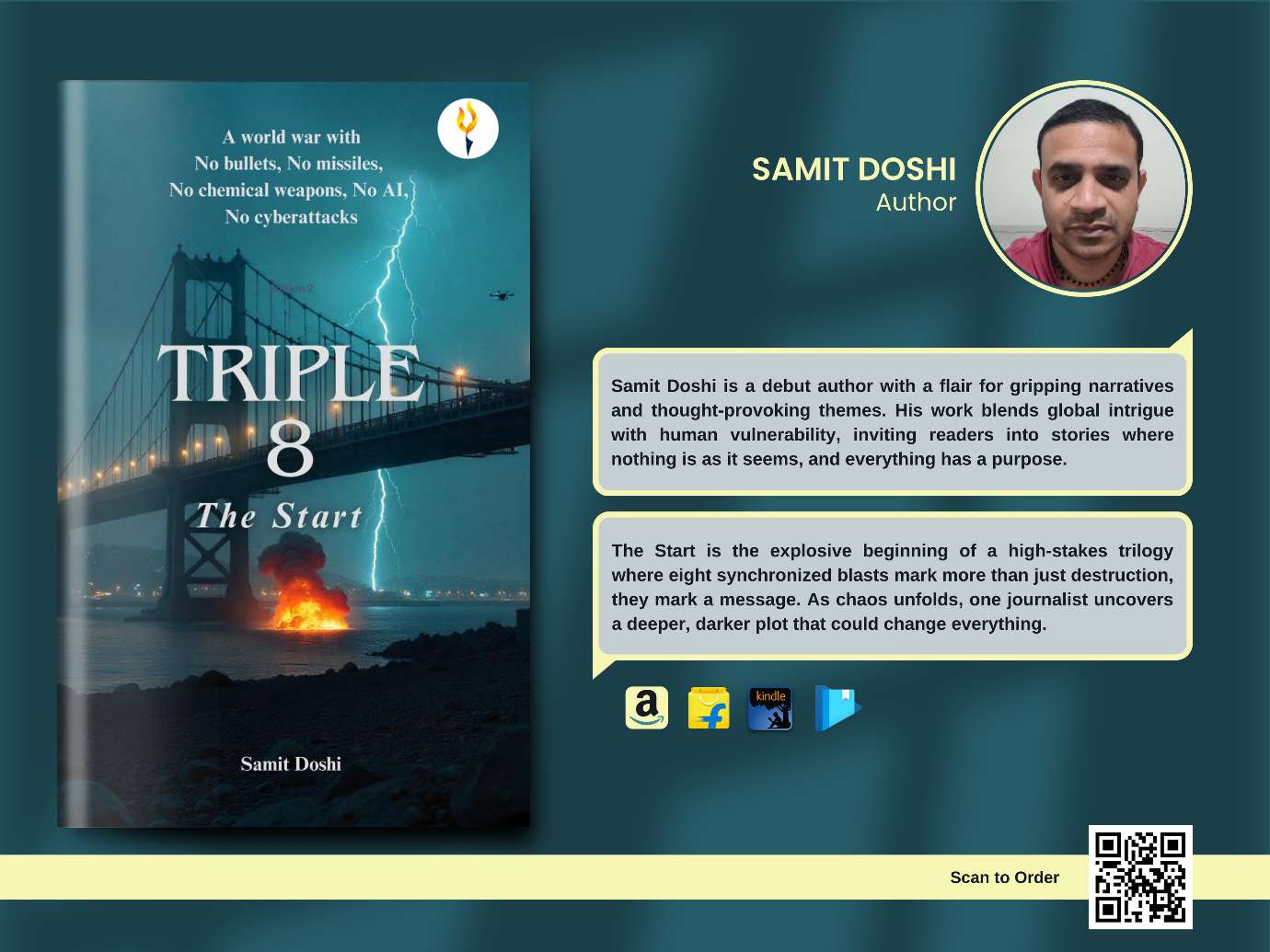 Debut Author Samit Doshi Drops a Global Thriller That Starts with a Bang, Literally