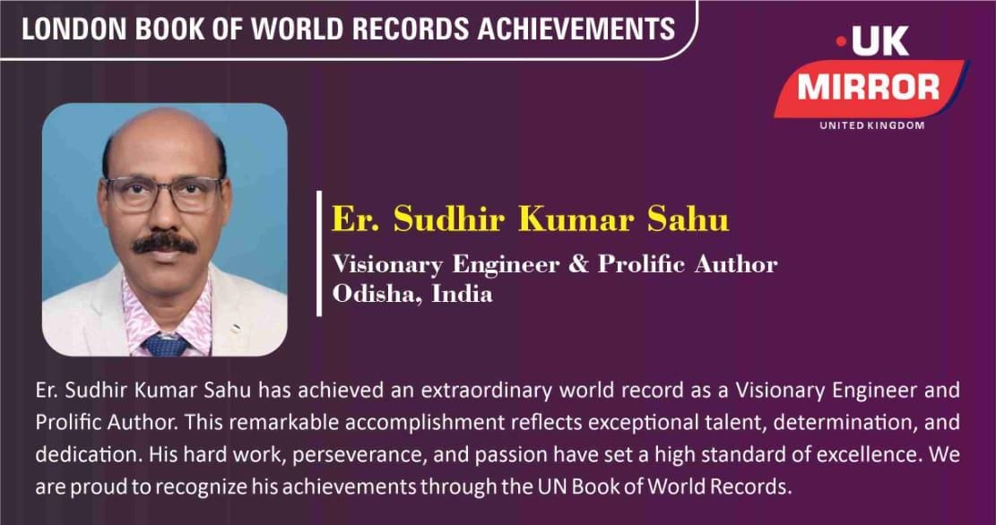 Er. Sudhir Kumar Sahu: India’s Leading Civil Engineer & Author Revolutionizing Infrastructure and Financial Literacy