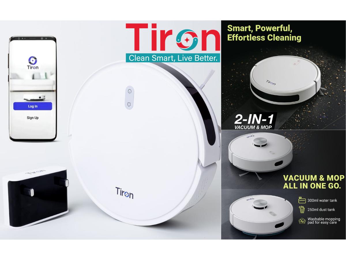 Tiron Launches Portable Automated Robot Vacuum Cleaner