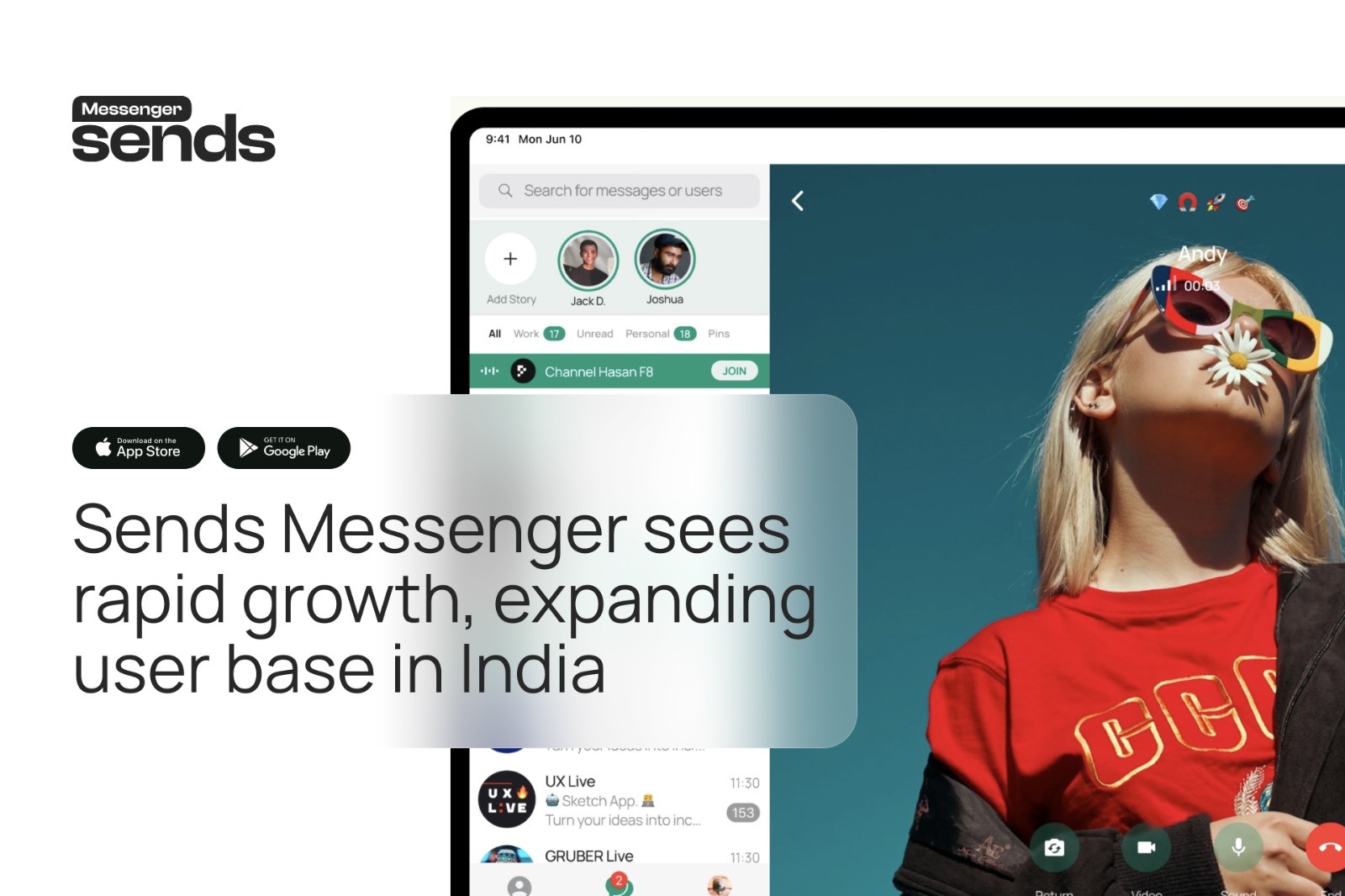 Sends Messenger sees rapid growth, expanding user base in India