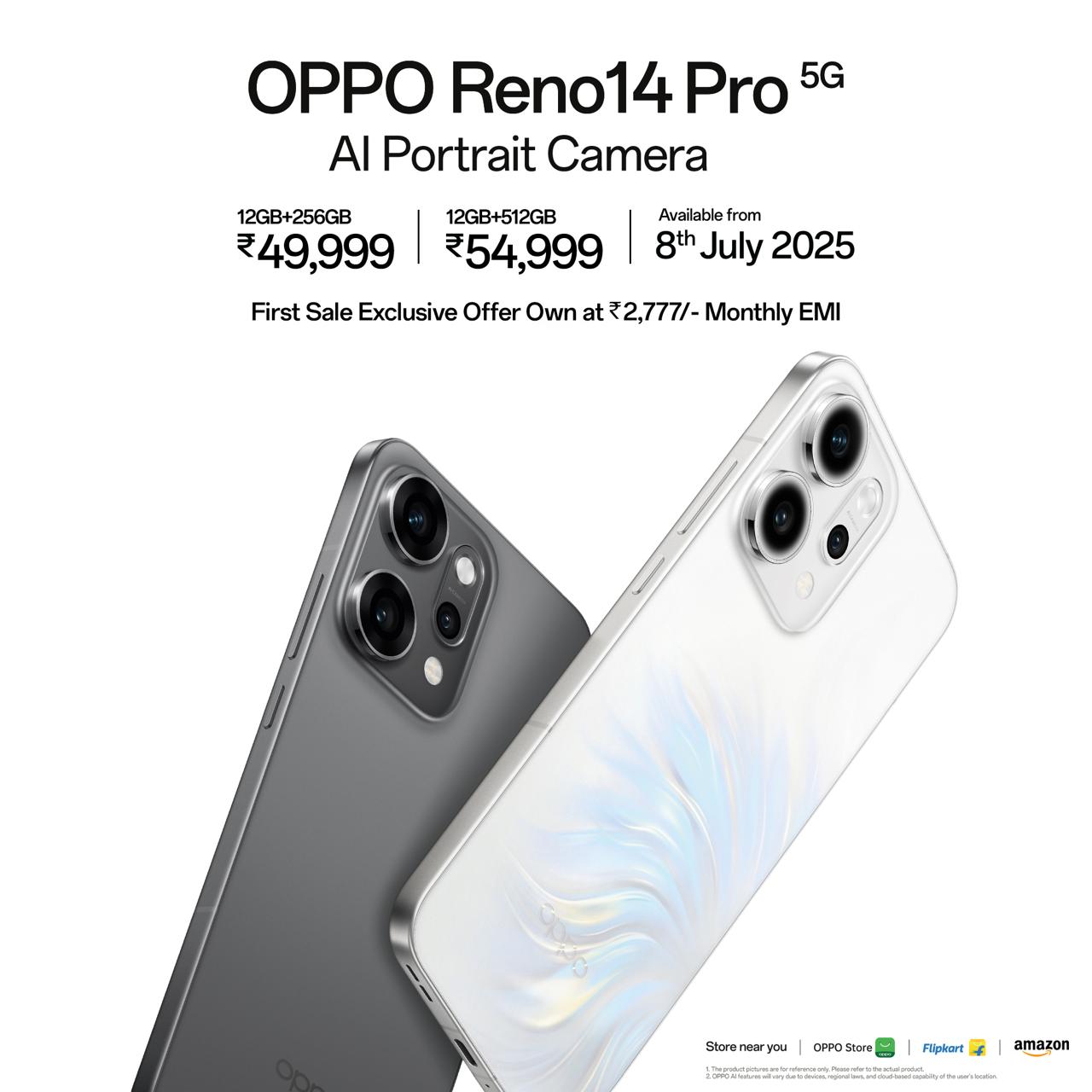 OPPO India Launches Reno14 Series with 3.5x Telephoto Camera, Wireless Charging, India First MediaTek Dimensity 8450, and much more
