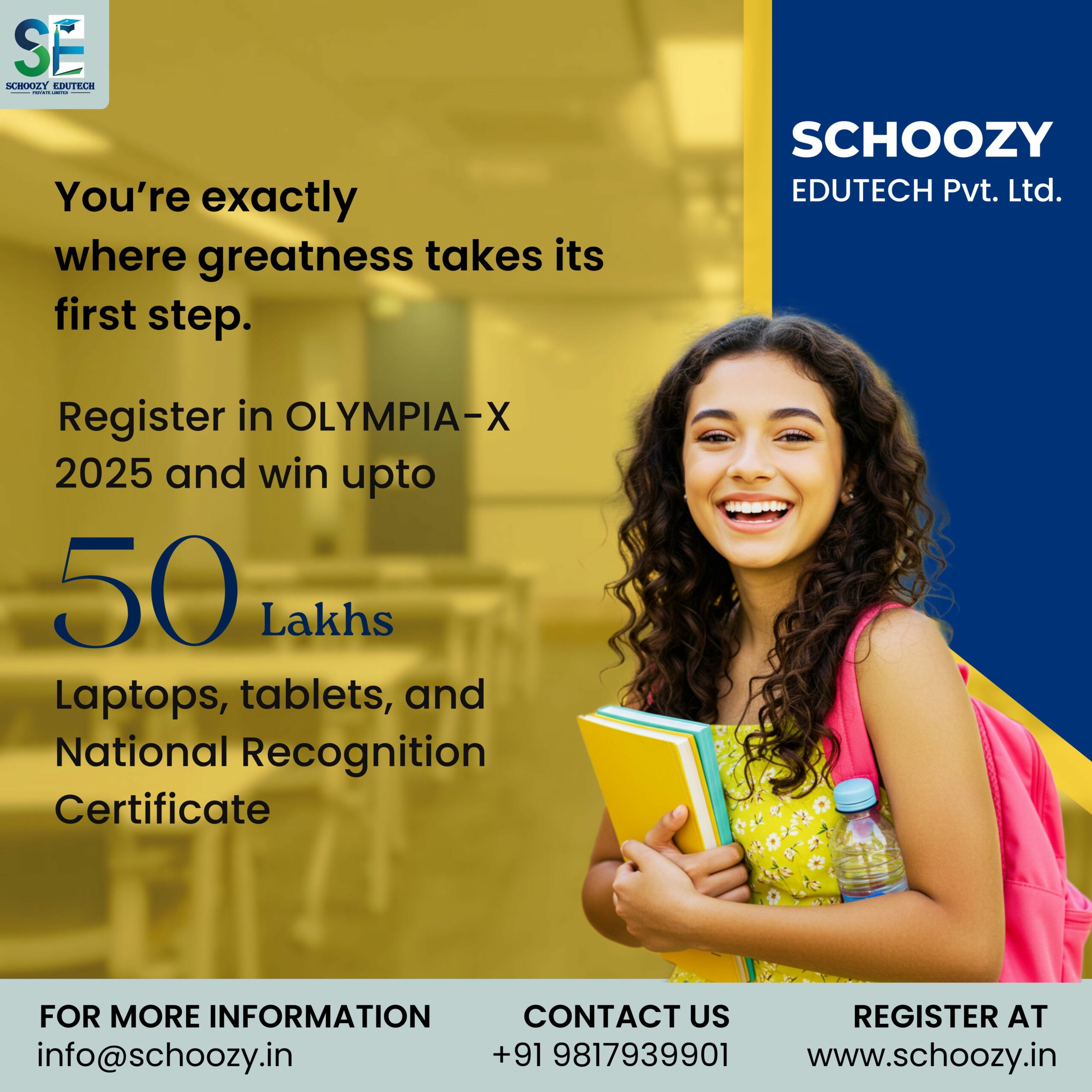 Schoozy Edutech Launches Olympia-X 2025: Ushering in a New Era of Inclusive and Competitive Learning
