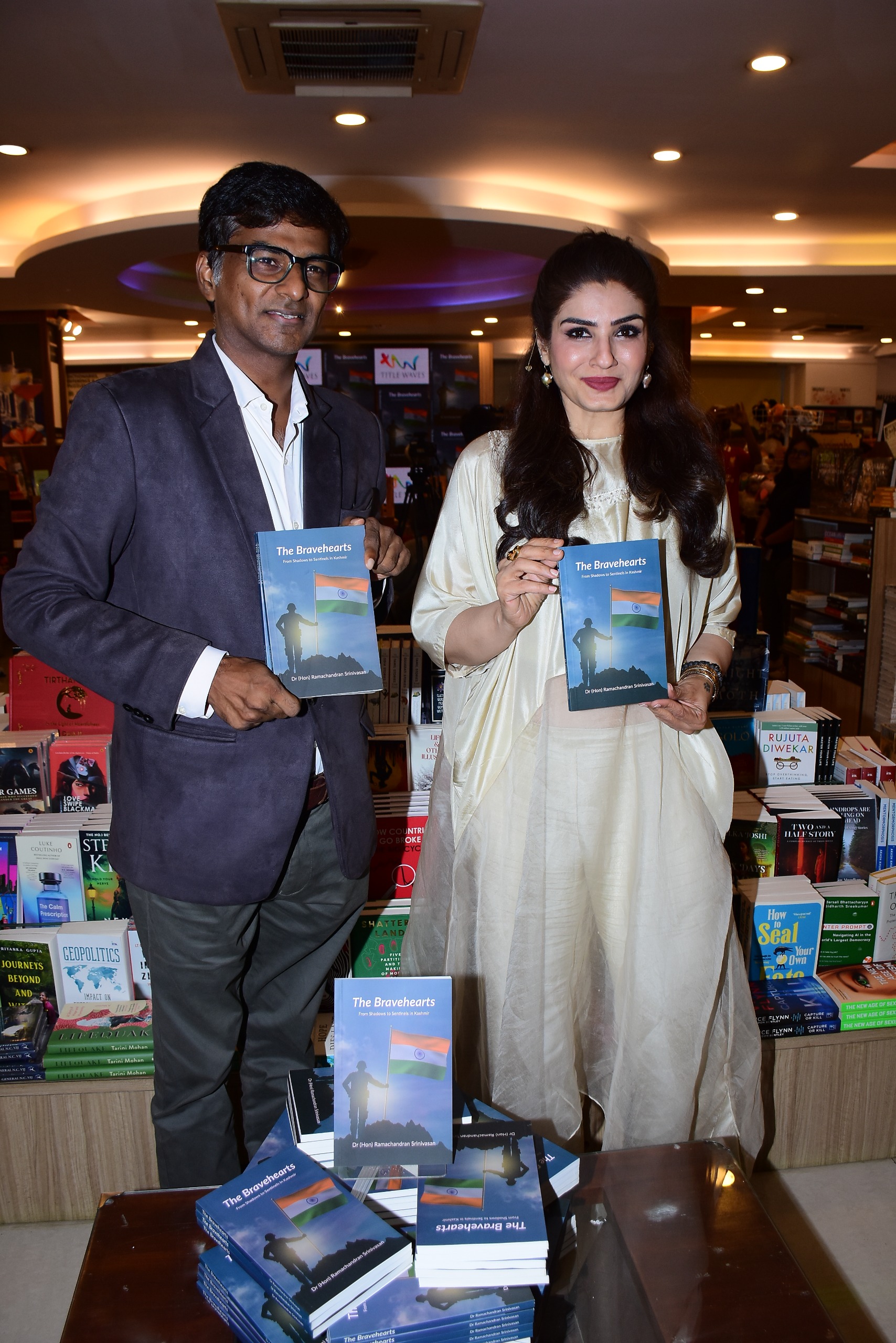Raveena Tandon Launches The Bravehearts by Ramachandran Srinivasan — Unveiling the Indian Army’s Most Powerful Reformative Journey